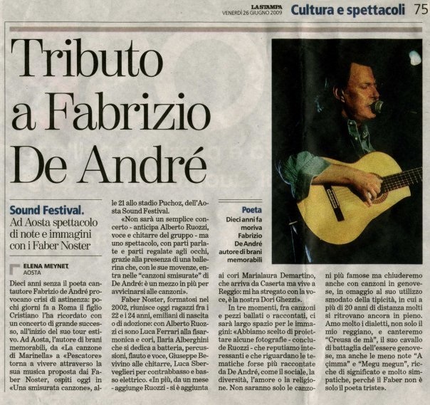 FN LA STAMPA ARTICOLO FABERNOSTER