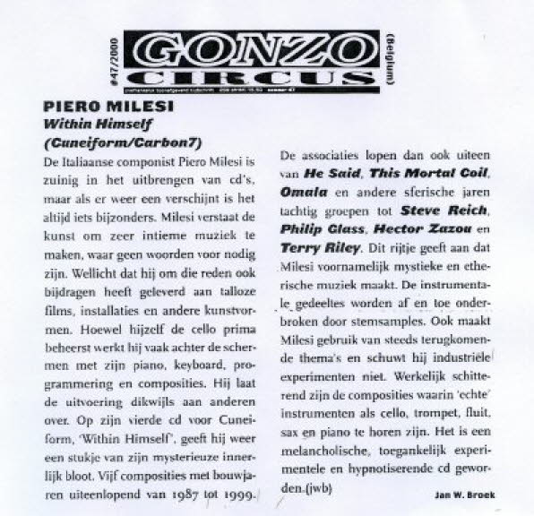 Gonzo circus 2000