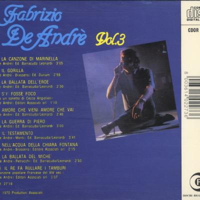Ricordi Orizzonte CDOR 8899 (CD) Back