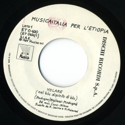 Copertina disco Volare - label